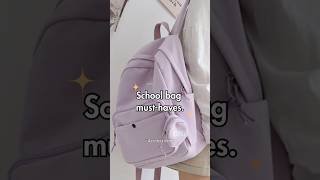 Must-Have Items for Your School Bag: Stay Prepared and Stylish! #subscribe #shorts #school