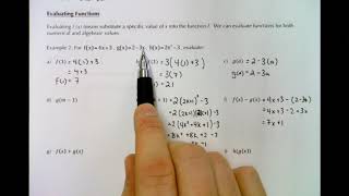 MCR3U1 - 1.2 - Function Notation