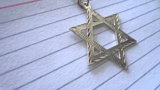 Large Sterling Silver Star of David Pendant and Chain