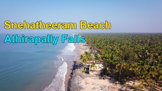 Snehatheeram Beach | Athirapally Falls | Road Trip RE | Drone