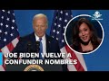 ¡Lo vuelve a hacer! Biden confunde a Kamala Harris y la llama “Vicepresidente Trump”