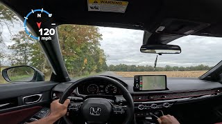 Honda Civic Si (Stock) Top Speed Run // POV  on GoPro Hero 11 Black