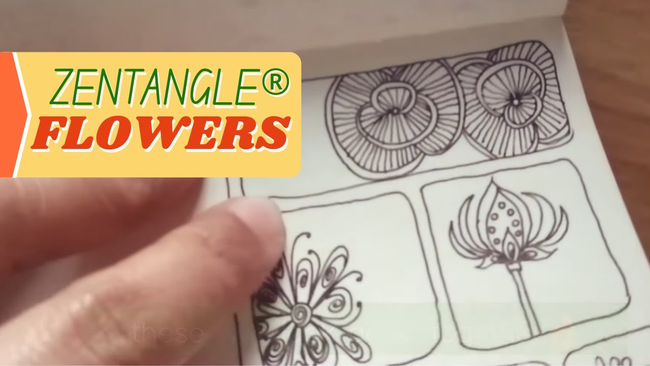 Zentangle Flower Patterns Step By Step Spiraling Out Embracing
