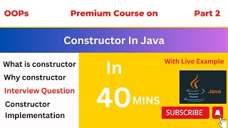 Java Constructor in One Shot | Object Oriented Programming | OOPs | Part 2 | Hindi | Kumar Coding