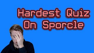 Trying the Hardest Quiz on Sporcle! How well can I do?