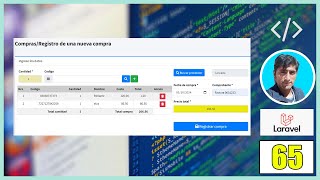 65 CRUD UPDATE Detalle de Compras en el Sistema de Ventas en Laravel (PHP - MySql) FullStack