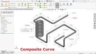 3D sketch and composite curve in Solidworks