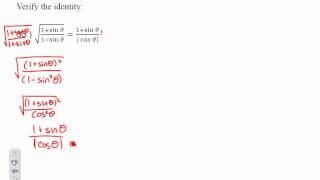 Honors PreCalc: 5.2 - Verifying Trigonometric Identities