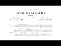 Guilmant - Ce que dit le silence w/ score