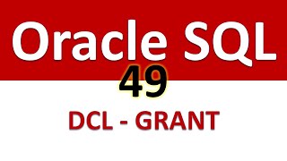 Oracle SQL Developer Tutorial For Beginners 49 DCL GRANT