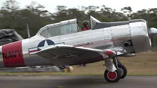 Pays Aviation T6 Harvard Display at Central Coast Airshow 2024