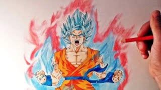 Cómo dibujar a Goku SSJ Dios Kaioken x10 | How to draw Goku SSj God Kaioken x10