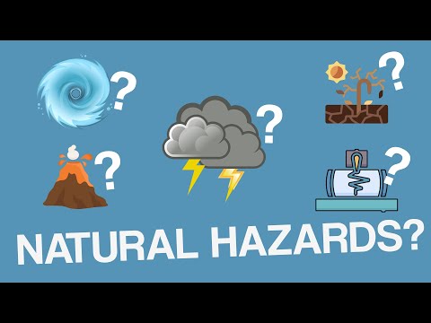 What are the two types of natural hazard?