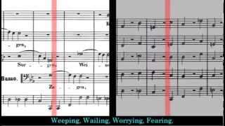 BWV 12 - Weinen, Klagen, Sorgen, Zagen (Scrolling)