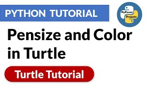 Pensize and Color in Turtle | Turtle Python Tutorial | PyPower