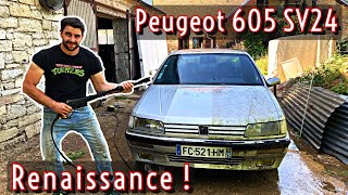 PEUGEOT 605 SV24 : de la mousse à la lumière !!!