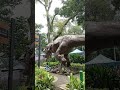 Brave Little girl playing with Tyrannosaurus Rex or T-Rex #shorts