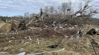 Family members of mother, daughter who died in Morgan County EF-2 tornado speak to the media