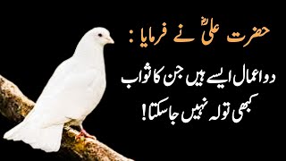 2 aamaal aisay hain jin ka sawab khbhi tola nahi ja sakta | Hazrat Ali (R.A) nay farmaya | 2 actions