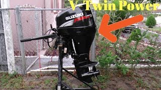 2006 4 Stroke Suzuki 25hp 4 Stroke Tiller Outboard Motor