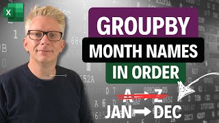 Excel GROUPBY Problem Solved: Sort Months the Right Way