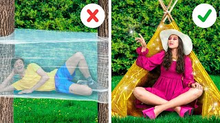 Rich VS Broke CAMPING HACKS! Smart VACATION Hacks and Gadgets from TikTok