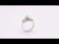 14k white gold 0.73 ctw natural diamond engagement ring setting