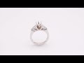 14k white gold 0.73 ctw natural diamond engagement ring setting