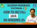 Selenium WebDriver Tutorial #3 - How to install Java on Windows OS