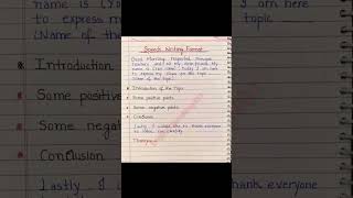 Speech writing format #english #speechwritingformat #speech #birthdayparty #shortsfeed #shortvideo