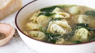 Spinach Tortellini en Brodo (in Broth)