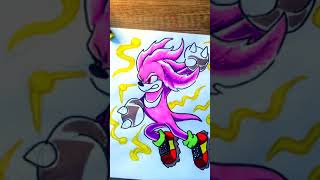 Drawing Knuckles fusion 7 Chaos Emeralds LIKE & SUBSKRIBE Shorts