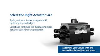 Bettis RPX Series Pneumatic Rack And Pinion Quarter Turn Valve Actuator