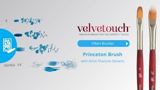 Princeton Velvetouch Series 3950 Filbert Brushes