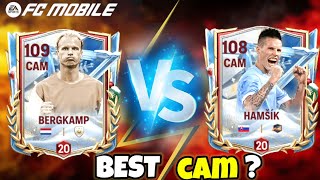 WINTER WONDERS CAM 105 BERGKAMP VS 104 HAMSIK🥶!! BEST H2H CAM BATTLE!!#fcmobile