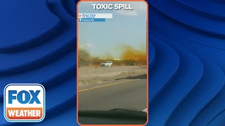 Truck Hauling Nitric Acid Crashes Causing Toxic Spill