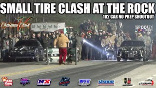 CRAZY 102 CAR SMALL TIRE NO PREP AT THE ROCK!!!! DIG OR DIE CHRISTMAS CLASH 5