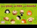 Deux yeux, un nez, une bouche (Comptine du visage gestes et paroles) ⒹⒺⓋⒶ Education enfant