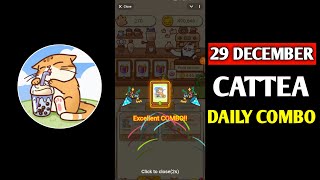 Cattea Daily Combo 29th December | Cattea Today's Daily Combo | Daily Combo Cattea | Cattea Airdrop