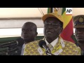 Mugabe and first lady at opening of party conference, VP absent