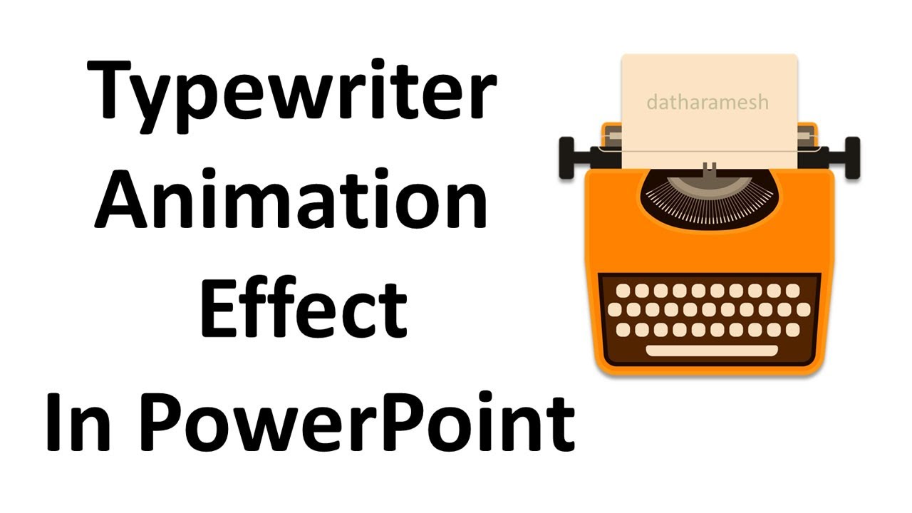 Typewriter Text Effect In Powerpoint At Sebastian Montefiore Blog