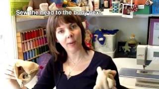 FREE Teddy Bear Sewing Pattern - How to video tutorial.