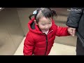 vlog 생후 1096~1102일 아기 일상 세돌 생파 눈오는날 걸어서 알바다니는 엄마와 자전거 출퇴근하는 아빠 얼집 친구들과 키카