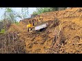 The Best Construction Equipment Bulldozer Working on Making Plantation