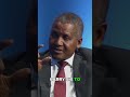 Africa's Biggest Problem According to Its Richest Man #alikodangote #investment