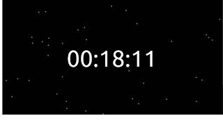 Timer 3000 seconds countdown - Clock black