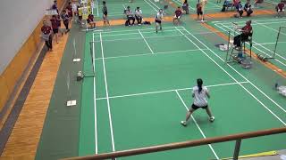 2019年IH バドミントン 女子 シングルス 1回戦 山田菜月（鹿児島女子 鹿児島） VS 山本麻由（城東 徳島）