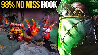 OMG 98% NO MISS HOOK!!! IT'S LIKE YOU MEET DENDI PUDGE | Pudge Official