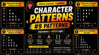 Pattern 9 | Character Pattern Programming Explained