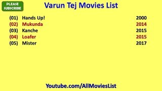 Varun Tej Movies List